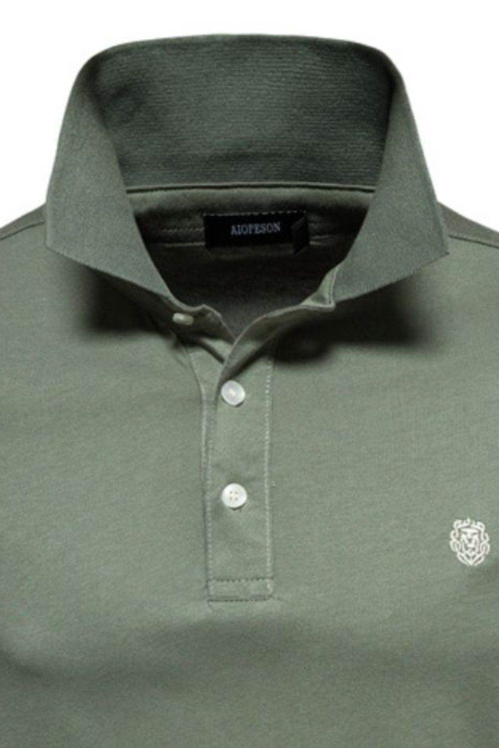 Men's Embroidered Collared Short Sleeve Polo Shirt 100% Cotton