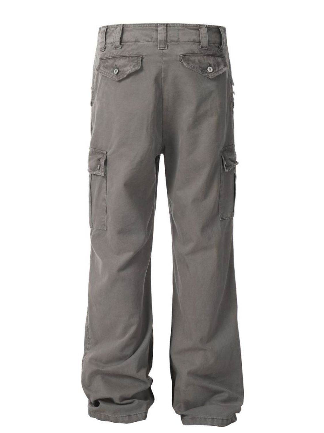 Men's Straight Leg Cargo Pants for Casual Comfort Wear