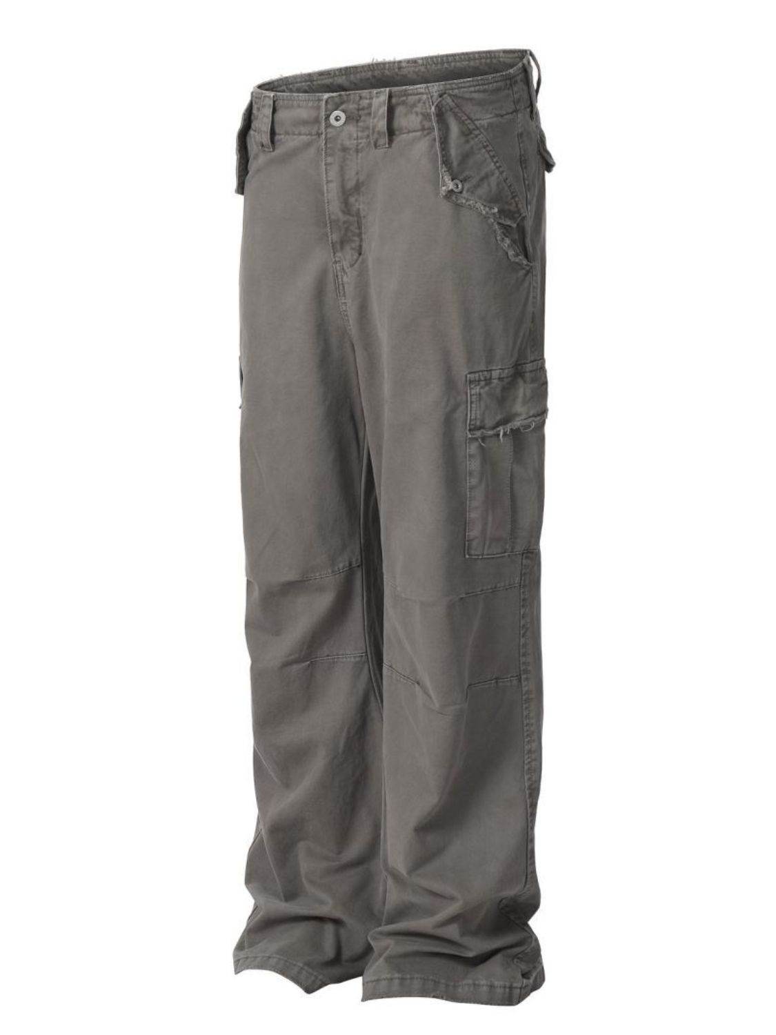 Men's Straight Leg Cargo Pants for Casual Comfort Wear