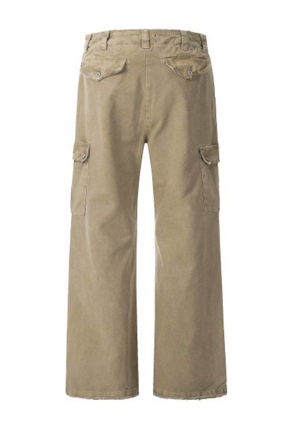 Men's Straight Leg Cargo Pants for Casual Comfort Wear