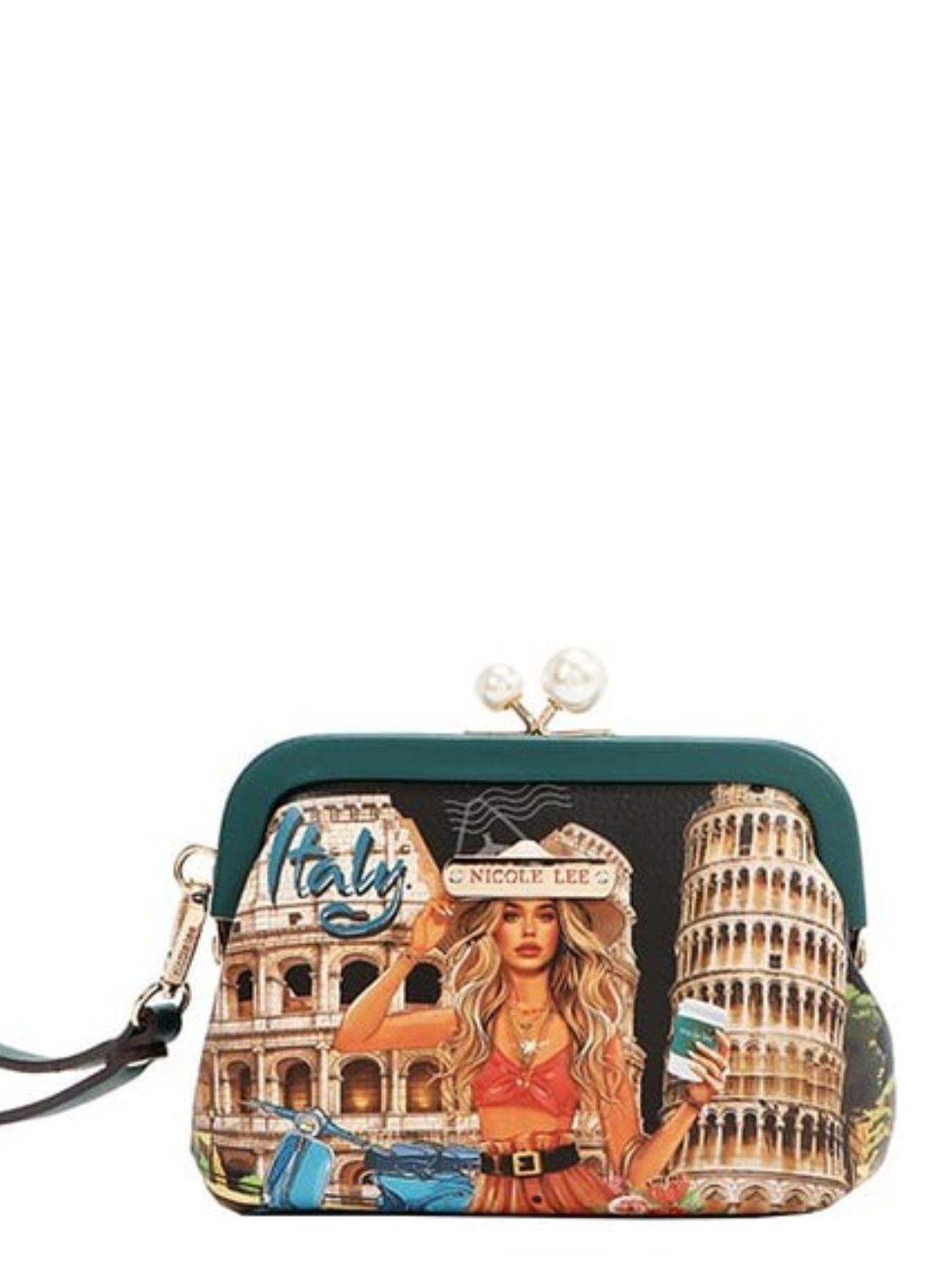 Nicole Lee USA Chelsea Pearl Kiss-Lock Coin Purse - Mayzelyn Shop