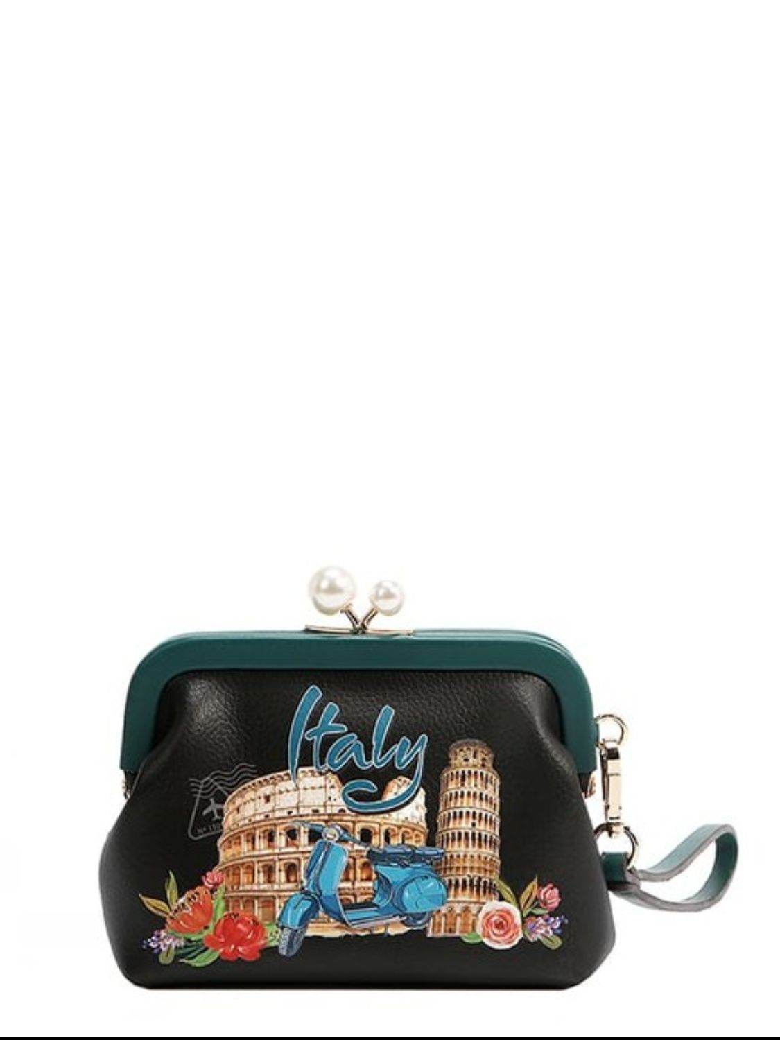 Nicole Lee USA Chelsea Pearl Kiss-Lock Coin Purse - Mayzelyn Shop