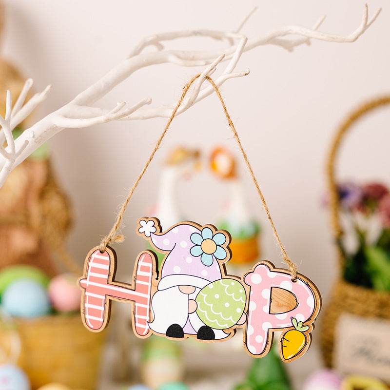 Easter Letter Wooden Hanging Widget For Festive Decor