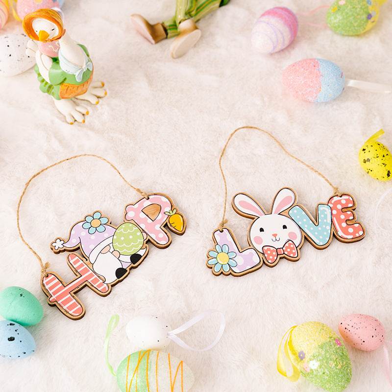 Easter Letter Wooden Hanging Widget For Festive Decor