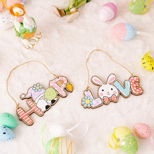 Easter Letter Wooden Hanging Widget For Festive Decor