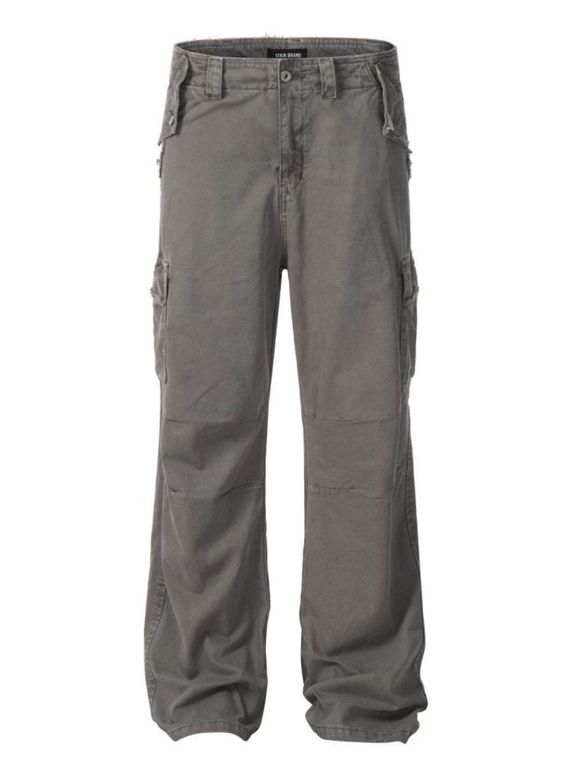 Men's Straight Leg Cargo Pants for Casual Comfort Wear