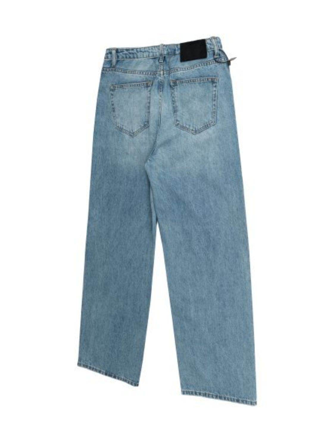 Men's Wide Straight Jeans with Pockets for Comfort Fit