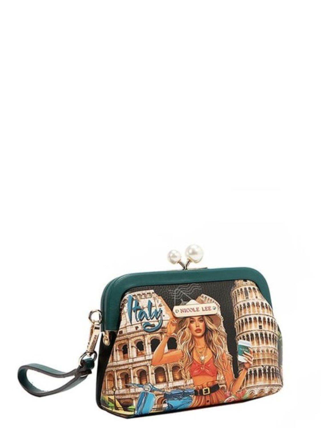 Nicole Lee USA Chelsea Pearl Kiss-Lock Coin Purse - Mayzelyn Shop 
