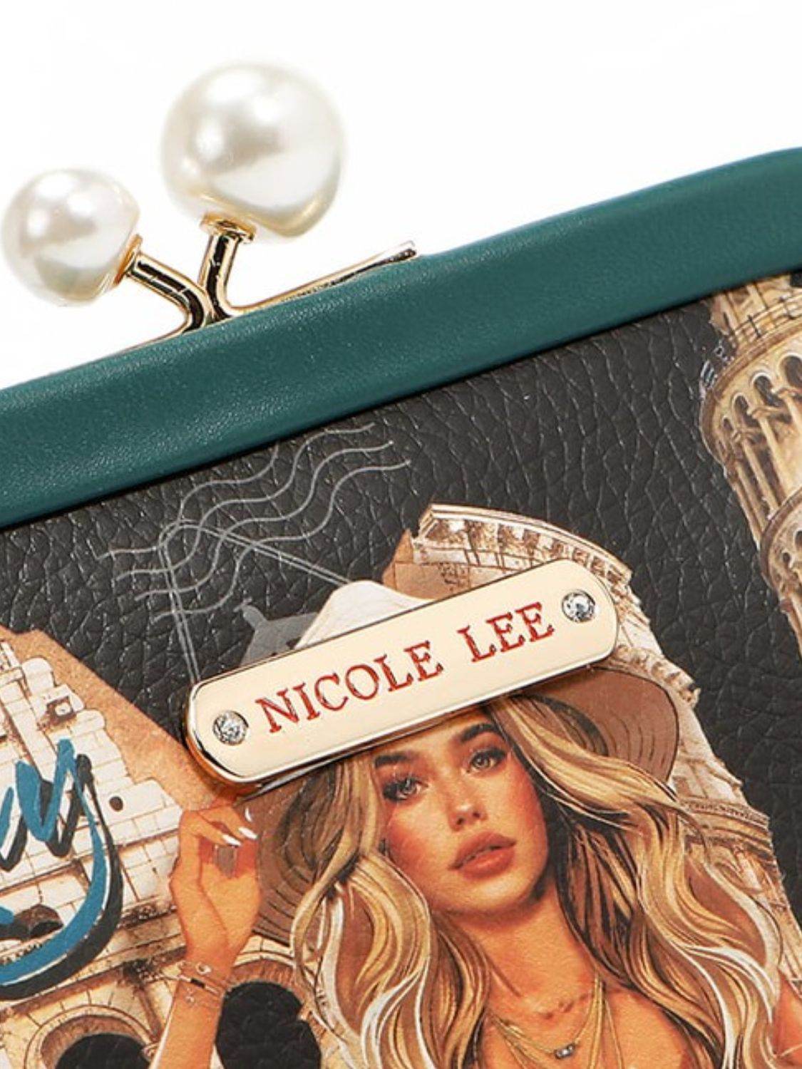 Nicole Lee USA Chelsea Pearl Kiss-Lock Coin Purse - Mayzelyn Shop 
