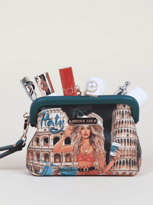 Nicole Lee USA Chelsea Pearl Kiss-Lock Coin Purse - Mayzelyn Shop 