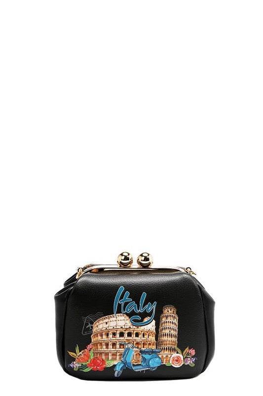 Nicole Lee USA Kiss-Lock Crossbody Mini Bag - Mayzelyn Shop 